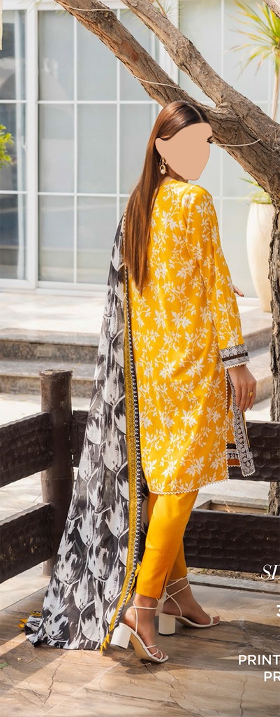 GulAhmed 3Pc Printed Lawn Suit-SD42011